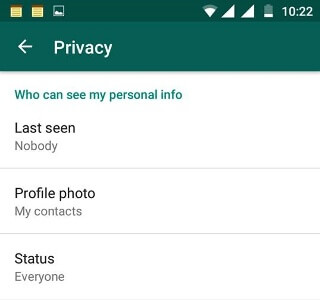 WhatsApp Privacy Settings