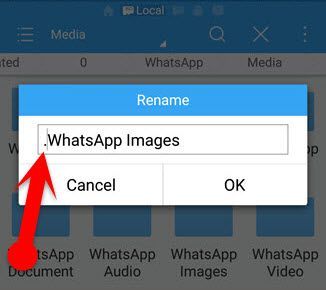 Rename WhatsApp Multimedia Folder