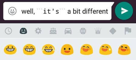 Different font whatsApp